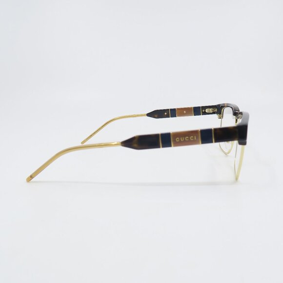Gucci GG0605O 002 52mm Havana/Havana/Gold, New Unisex Square Eyeglasses Frames. - Picture 7 of 9